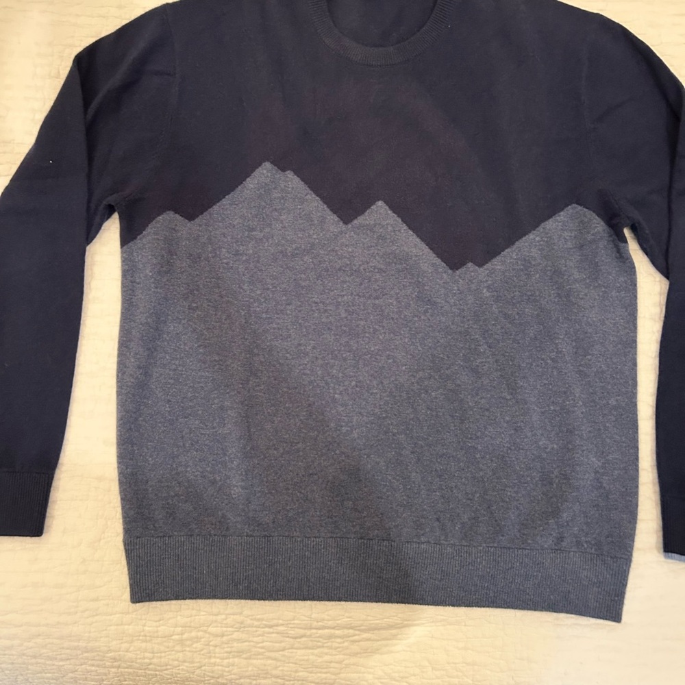 Greyson Men's Sweater in Navy and Gray
